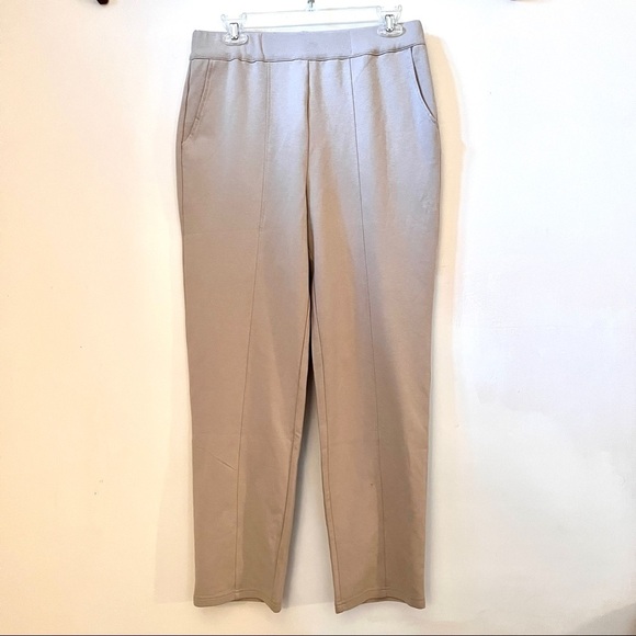 🏷️ 2/$20 Bob Mackie NWT Lounge Trousers Oversize Ponte Pants - Picture 2 of 6